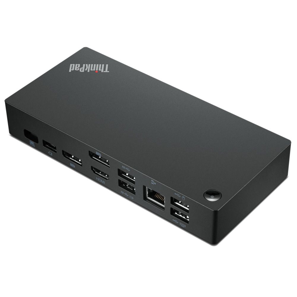 Docking Lenovo ThinkPad Universal USB-C Dock, 2x DisplayPort, 1x HDMI, 3x USB 3.1, 2x USB 2.0, 1x USB C, 1x RJ45, PowerDelivery 65W/100W, 40AY0090EU