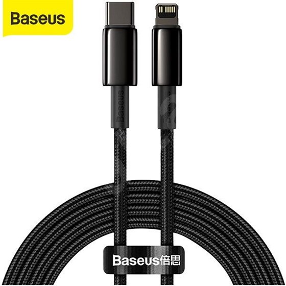 Kabel Baseus USB Type-C - Lightning 2m Tungsten Gold Fast Charging data PD 20W crni P/N: CATLWJ-A01