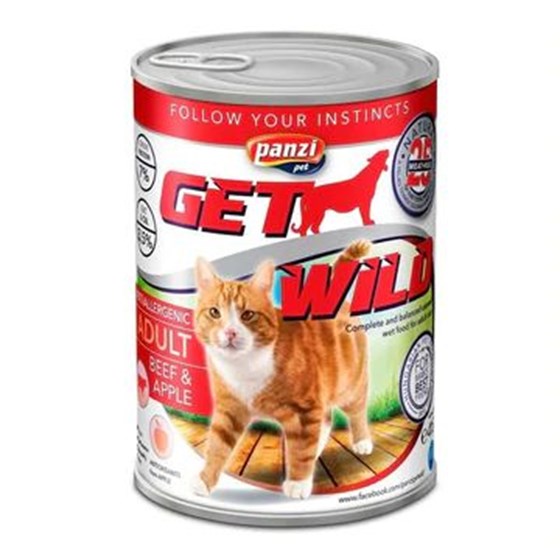Panzi GetWild CAT 415g konzerva Gov/Jabuka