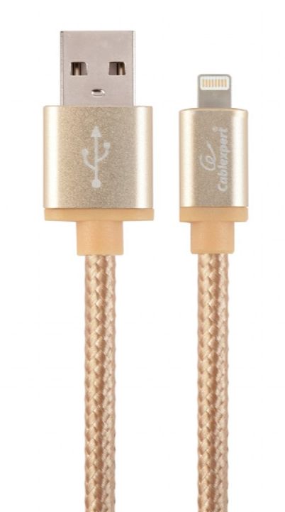 Kabel USB 2.0 - Lightning 8-pin 1.8m Gembird (charging & data) Zlatni P/N: CCB-mUSB2B-AMLM-6-G