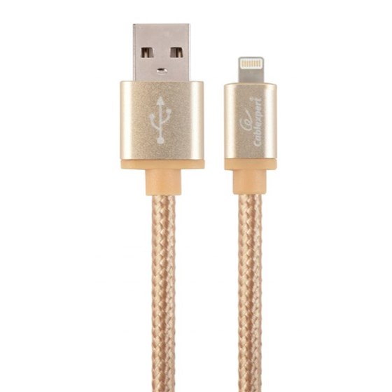 Kabel USB 2.0 - Lightning 8-pin 1.8m Gembird (charging & data) Zlatni P/N: CCB-mUSB2B-AMLM-6-G