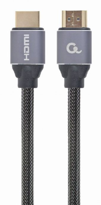 Kabel HDMI - HDMI 2m Braided 4K UHD ETHERNET Premium series Gembird sivi P/N: CCBP-HDMI-2M