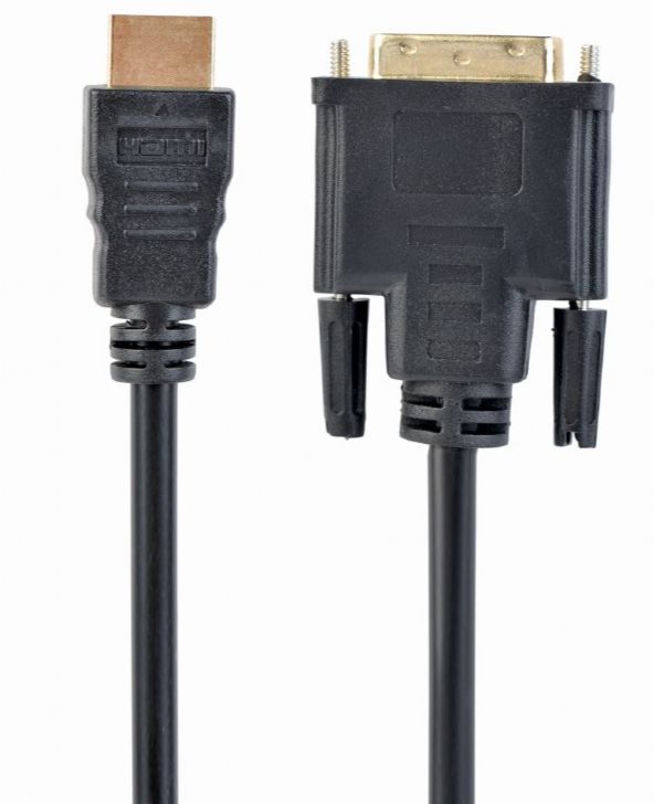 Kabel HDMI - DVI 1.8m Gembird crni P/N: CC-HDMI-DVI-6
