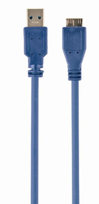 Kabel USB 3.0 - Micro B 0.5m Gembird plavi P/N: CCP-mUSB3-AMBM-0.5M