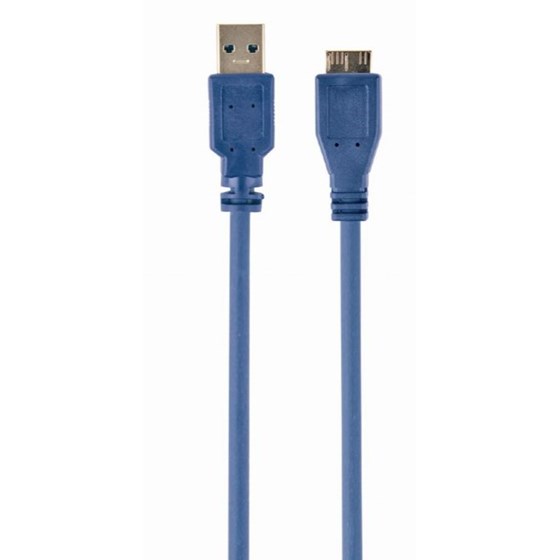 Kabel USB 3.0 - Micro B 0.5m Gembird plavi P/N: CCP-mUSB3-AMBM-0.5M