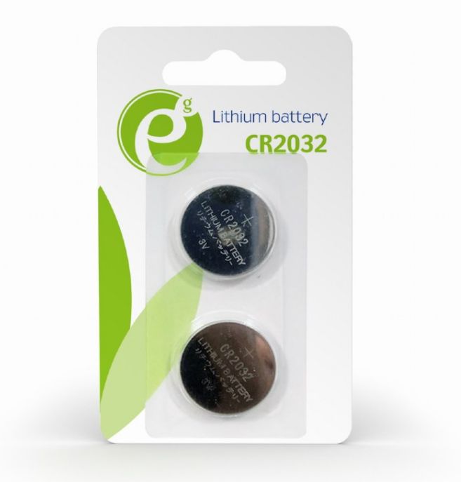 BaterijaGembirdCR2032Lithium3Vbutton,2-packP/N:EG-BA-CR2032-01