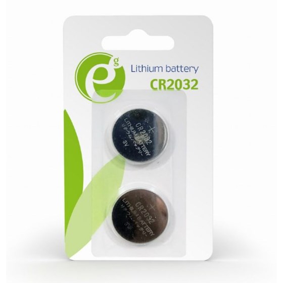 Baterija Gembird CR2032 Lithium 3V button, 2-pack P/N: EG-BA-CR2032-01