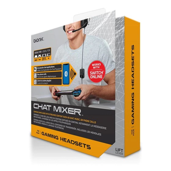 BIONIK CHAT MIXER FOR NINTENDO SWITCH, SWITCH LITE, PS5, PS4, XBOX X/S & ONE