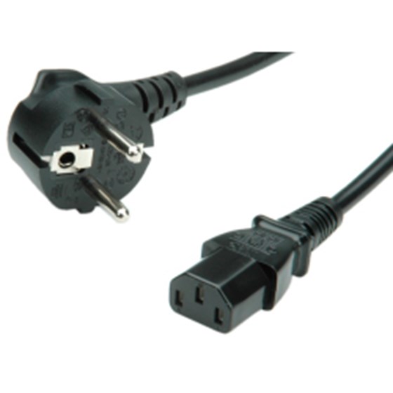 Kabel za napajanje Schuko crni 1.8m Roline P/N: 19.99.1018