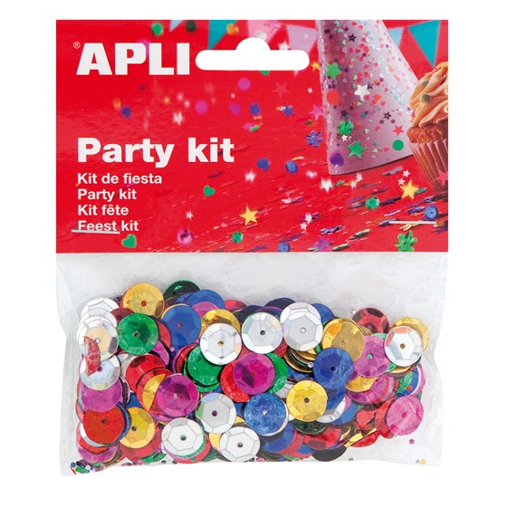 Confetti šljokice razne boje Apli 11mm 14g 13819
