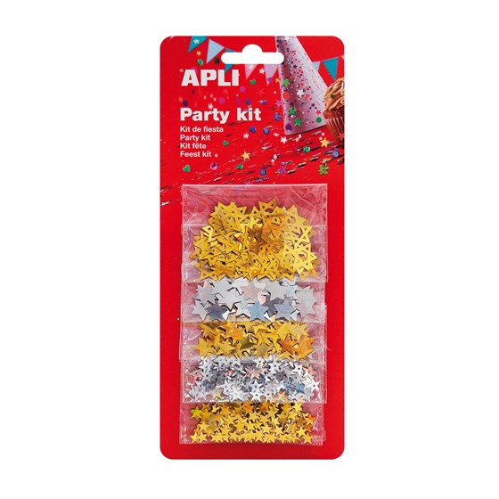 Confetti zvjezdice razne boje Apli 5x2g 5/1 13823