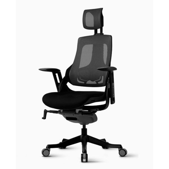 Ergonomski uredski stolac ITREK 02 Siva leđa/crno sjedalo boja