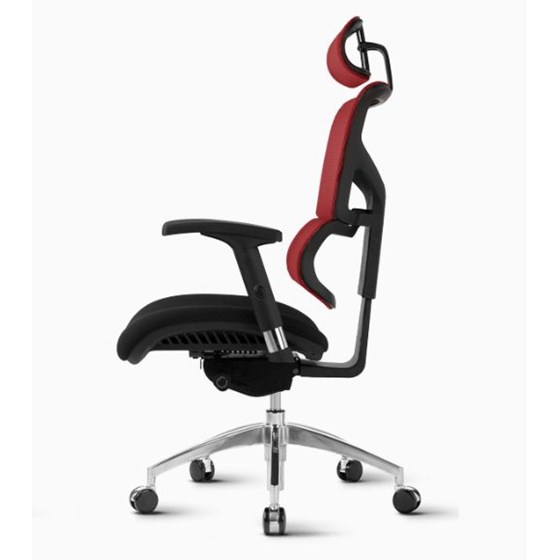 Ergonomski uredski stolac SMART 03 Crvena leđa/crno sjedalo boja