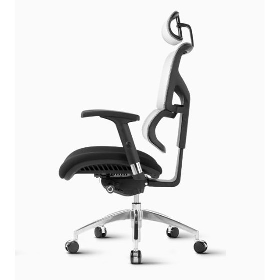 Ergonomski uredski stolac SMART 04 Siva leđa/crno sjedalo boja