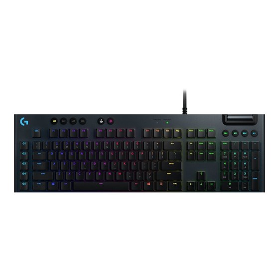 Tipkovnica Žična Logitech G815 RGB Clicky Switch crna P/N: 920-009095