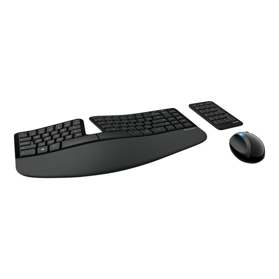 Tipkovnica i miš Bežična Microsoft FPP Wireless Sculpt Ergonomic Desktop crna P/N: L5V-00021