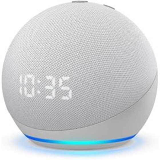 Zvučnik AMAZON Echo Dot 4 sa satom i Alexa podrškom, Bijeli