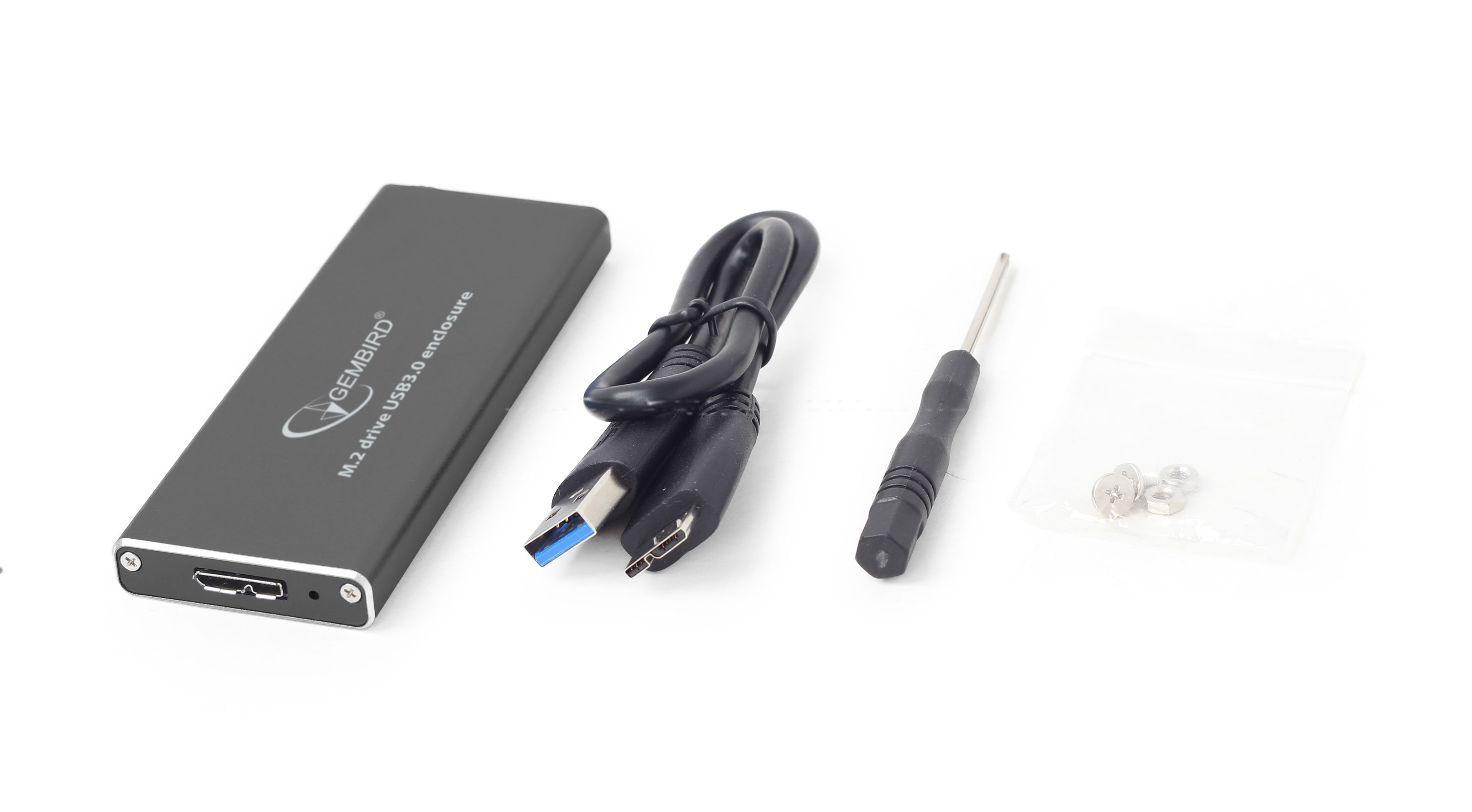 Eksterno kućište Gembird za M.2 disk (2230, 2242, 2260, 2280) USB 3.0 Crno, EE2280-U3C-01