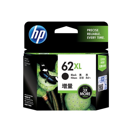 Tinta HP 62XL Black P/N: C2P05AE
