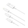 Kabel 3u1 USB A - Lightning / USB C / MicroUSB 1.5m, Baseus 3.5A bijeli, CAMLTYS-02