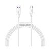 Kabel USB A - USB C 1m 66W Baseus fast charging, bijeli, CATYS-02