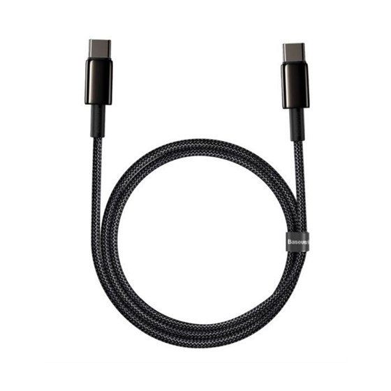 Kabel USB C - USB C 1m 100W 5A Baseus crni P/N: CATWJ-01
