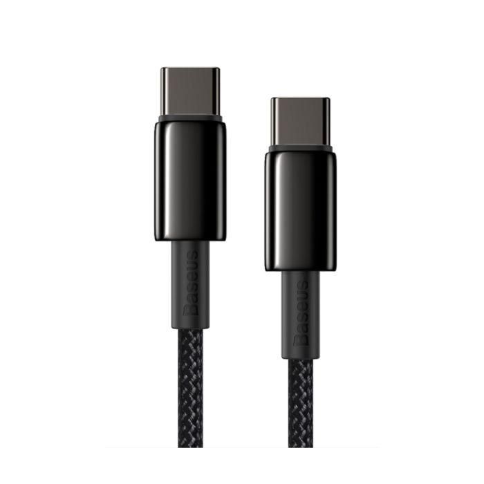 Kabel USB C - USB C 1m 100W 5A Baseus crni P/N: CATWJ-01