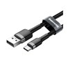 Kabel USB A - USB C 2m braided Baseus 2A QC 3.0 crni, CATKLF-CG1