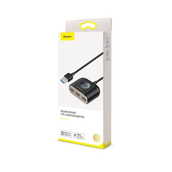 USB-A Hub - 4 port 1m Baseus crni P/N: CAHUB-AY01