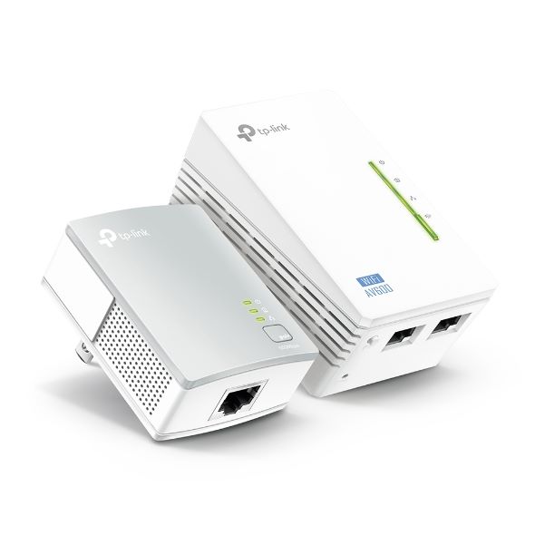 TP-Link TL-WPA4220KIT, AV600 Wi-Fi Powerline Extender (TL-WPA4220 & TL-PA4010)