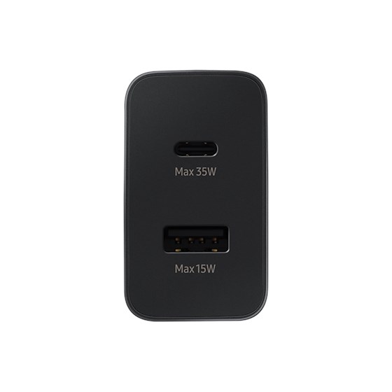 Punjač Samsung TA220 Duo 35W Fast Charge USB-C/USB-A crni P/N: EP-TA220NBEGEU