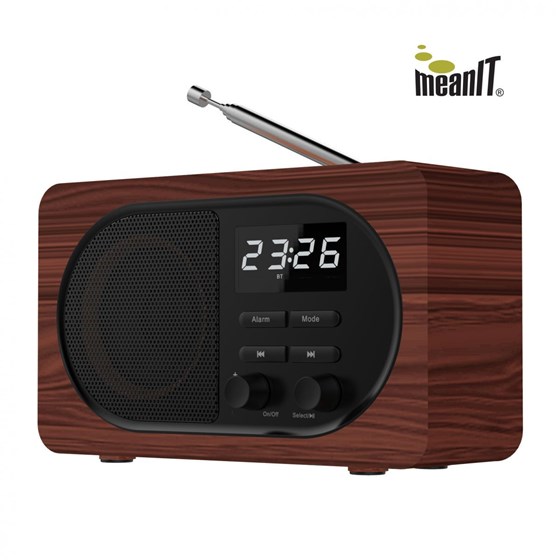 MEANIT ZVUČNIK B4 RADIO ALARM SAT I BLUETOOTH