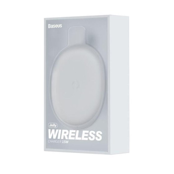 Bežični punjač Baseus Jelly Qi wireless charger 15W bijeli P/N: WXGD-02