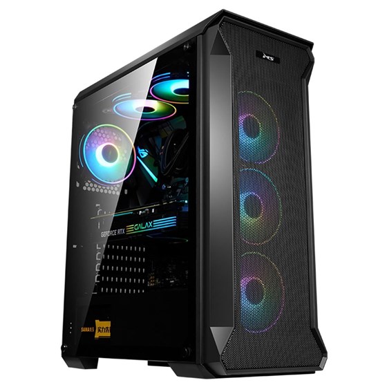 Kućište MS ARMOR V710, E-ATX, Bez napajanja, Kaljeno staklo, RGB, Crna, MSC10010