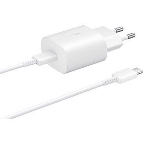Punjač Samsung TA800 25W Fast Charge USB-C bijeli odvojivi kabel EP-TA800XWEGWW