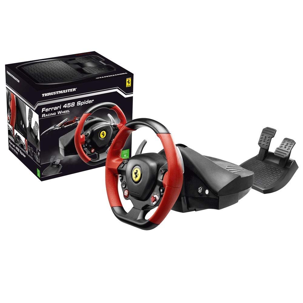 Thrustmaster ferrari 458 spider racing wheel for xbox one adapter sale