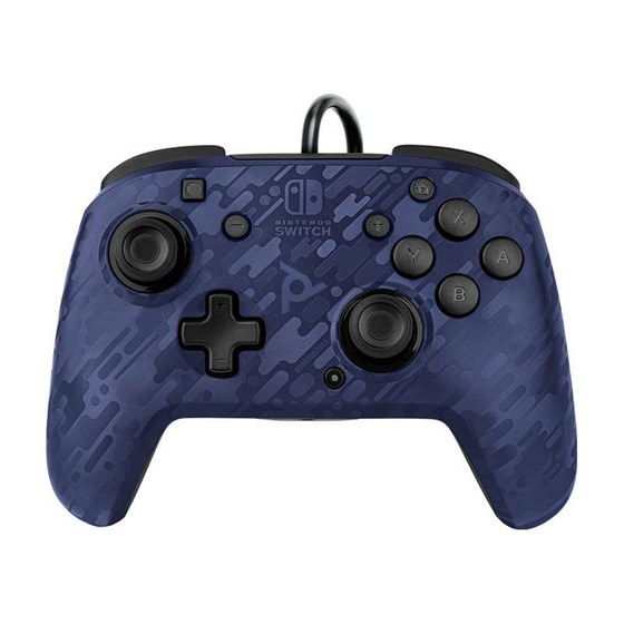 PDP NINTENDO SWITCH FACEOFF DELUXE CONTROLLER + AUDIO PDP CAMO BLUE
