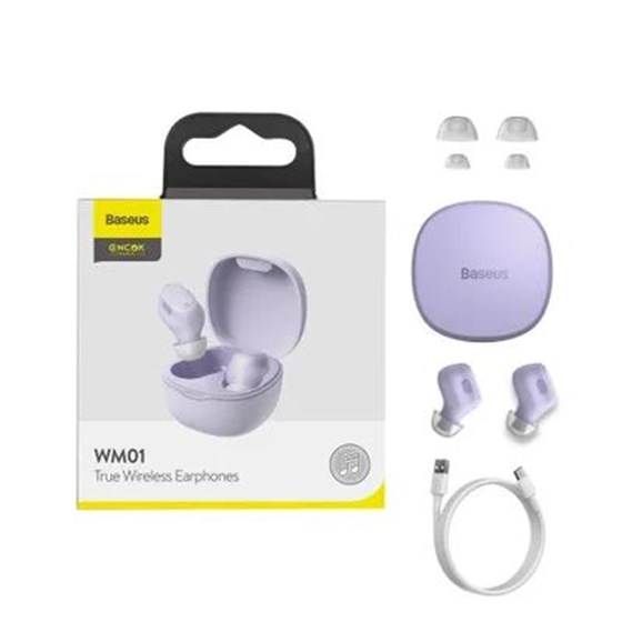 Slušalice Baseus Encok True Wireless ljubičaste P/N: NGWM01-05