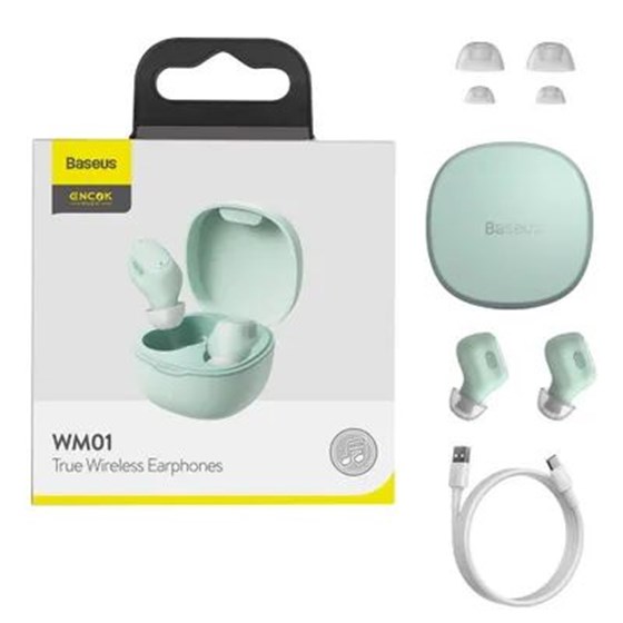 Slušalice Baseus Encok True Wireless zelene P/N: NGWM01-05