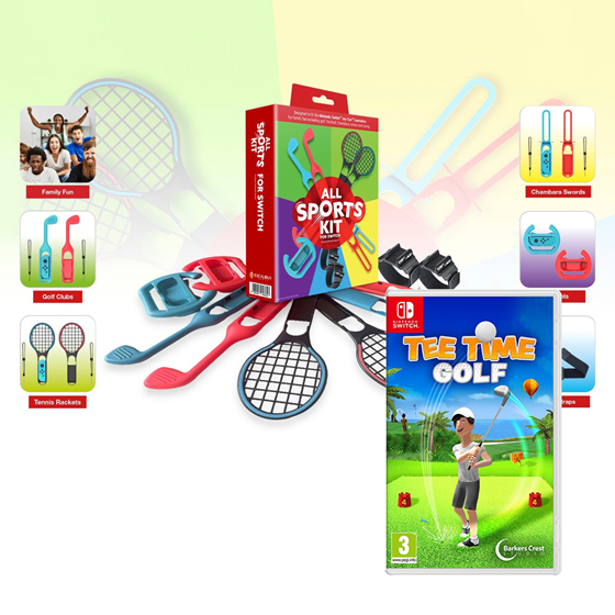 EXCALIBUR ALL SPORTS KIT FOR SWITCH + TEE TIME GOLF Bundle P/N: 9999957703656