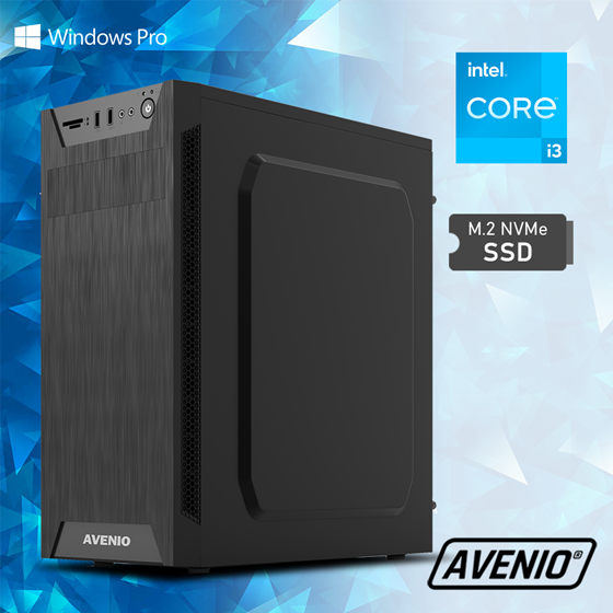 Avenio ProOffice Intel Core i3 12100 3.30GHz 8GB 512GB NVMe SSD DVDRW W10P Intel UHD Graphics 730 P/N: 02242117
