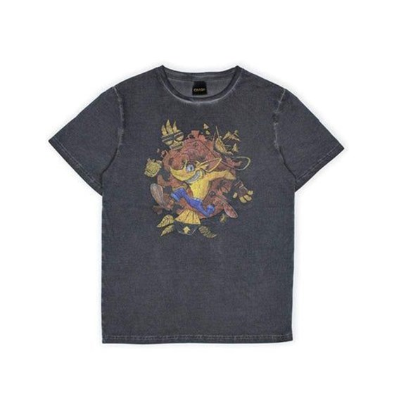 MERCHANDISE CRASH BANDICOOT 2020 OIL WASH T-SHIRT XS