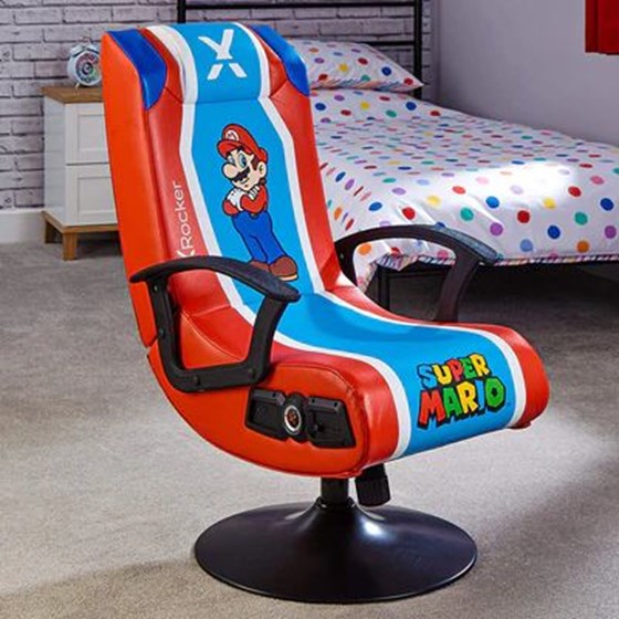 X ROCKER OFFICIAL NINTENDO SUPER MARIO 2.1 GAMING CHAIR
