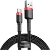 Kabel USB A - USB C 2m braided 2A Baseus crno crveni P/N: CATKLF-C91