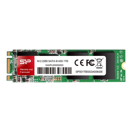 SSD 1TB Silicon Power A55 M.2 SATA 560/530 MB/s, SP001TBSS3A55M28