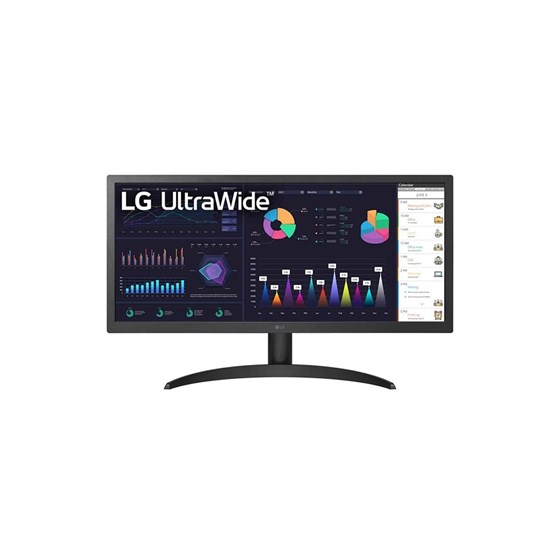 Monitor LG 26WQ500-B, 26WQ500-B, 25.7" Full HD IPS UltraWide, 75Hz, 5ms, 2x HDMI, Audio