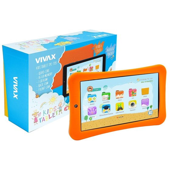 Tablet Vivax TPC-705 MT8167 Quad Core Cortex-A53 16GB 1GB RAM Android 9.0 8" IPS 1024x600 P/N: TPC-705