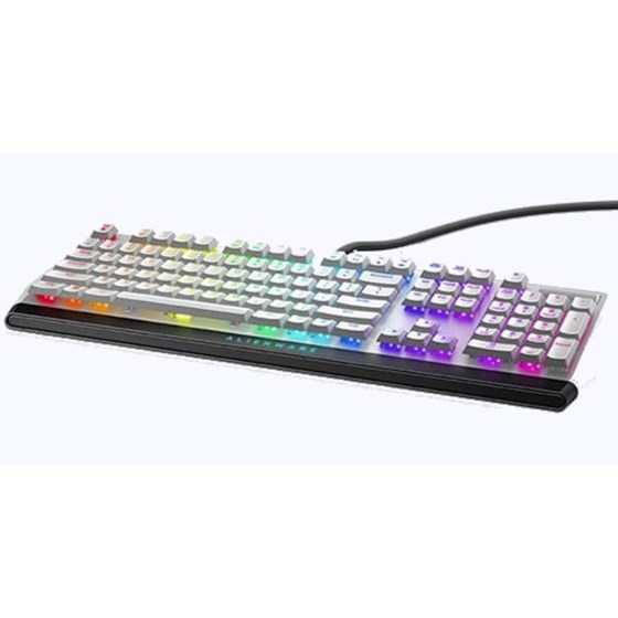 Tipkovnica Žična Dell Alienware Low-profile RGB mehanička Lunar White P/N: 545-BBCH