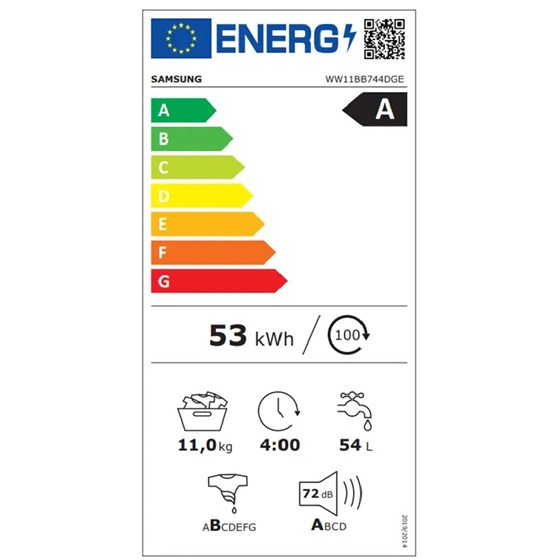 SAMSUNG perilica rublja WW11BB744DGES7