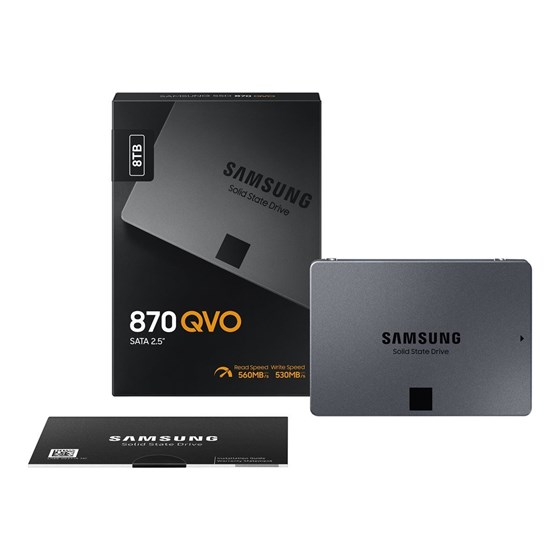 SSD 8TB Samsung 870 QVO 2.5" SATA P/N: MZ-77Q8T0BW